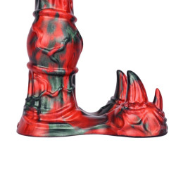 MONSTERED Gode Jofortix 23 x 7cm Noir et Rouge